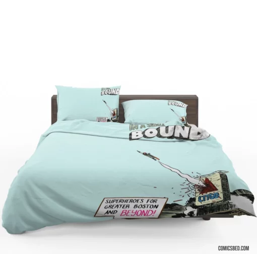 In a Single Bound Heroic Feats Comic Bedding Set