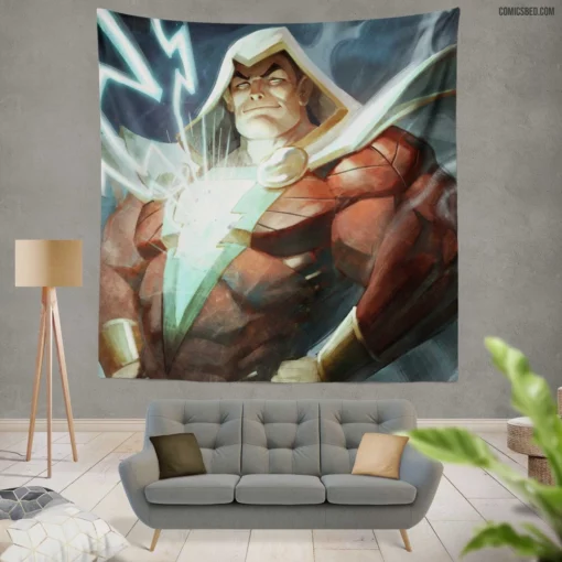 Infinite Crisis Shazam Multiverse Epic Comic Wall Tapestry