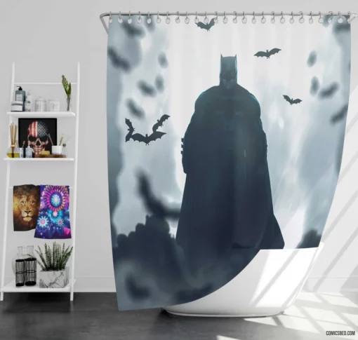 Infinite Shadows Multiverse Batman Event Comic Shower Curtain