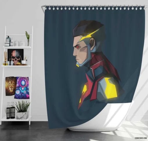 Injustice Superman Tyrannical Hero Comic Shower Curtain