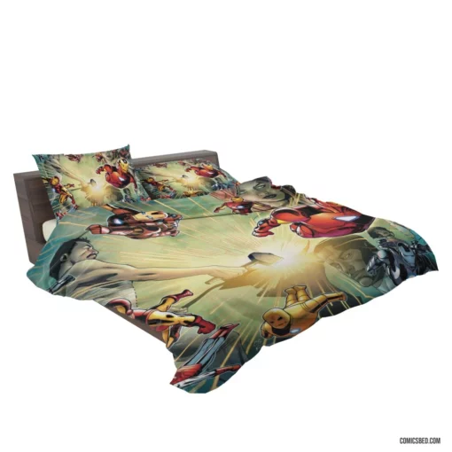 Invincible Iron Man Tony Triumph Comic Bedding Set 2