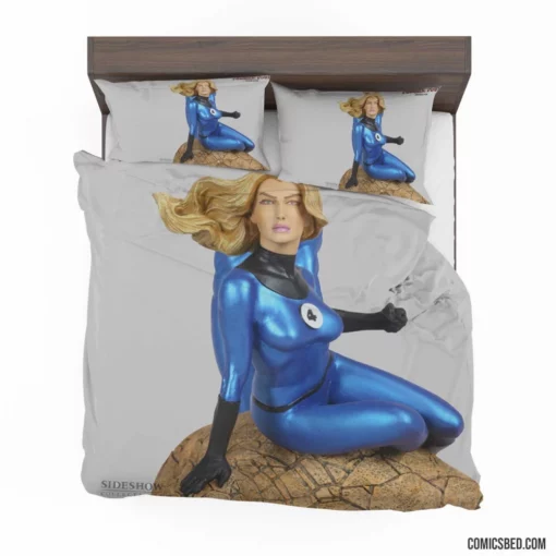 Invisible Woman Marvel Unseen Force Comic Bedding Set 1