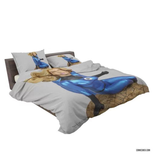 Invisible Woman Marvel Unseen Force Comic Bedding Set 2