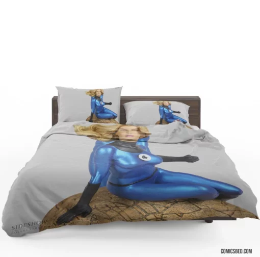 Invisible Woman Marvel Unseen Force Comic Bedding Set