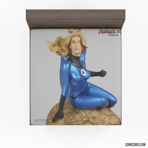 Invisible Woman Marvel Unseen Force Comic Fitted Sheet 1