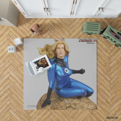 Invisible Woman Marvel Unseen Force Comic Rug