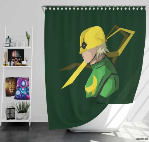 Iron Fist Comic Hero Shower Curtain