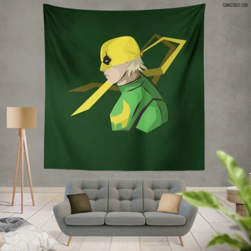 Iron Fist Comic Hero Wall Tapestry