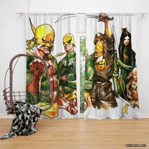 Iron Fist Martial Master Comic Curtain