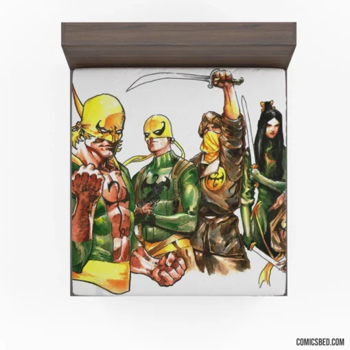 Iron Fist Martial Master Comic Fitted Sheet 1