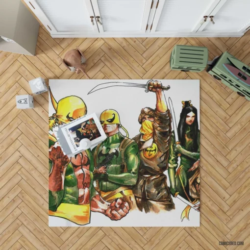 Iron Fist Martial Master Comic Rug