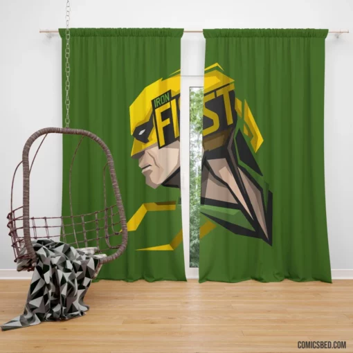 Iron Fist Marvel Martial Master Comic Curtain