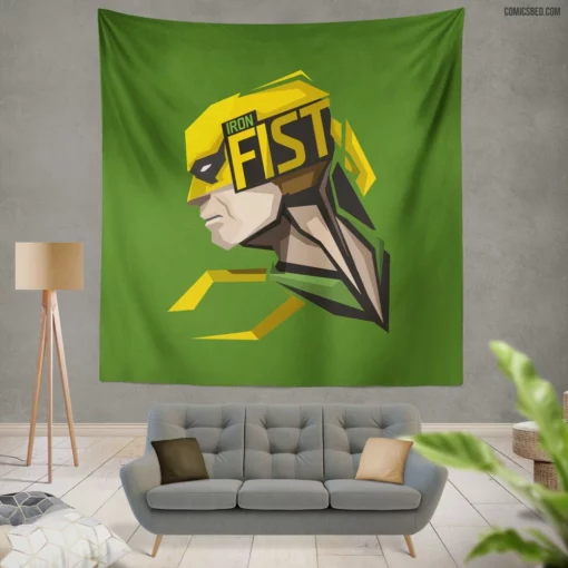 Iron Fist Marvel Martial Master Comic Wall Tapestry