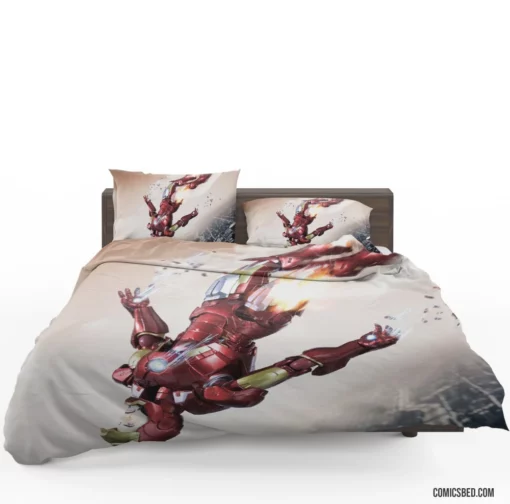 Iron Man Armor-clad Exploits Comic Bedding Set