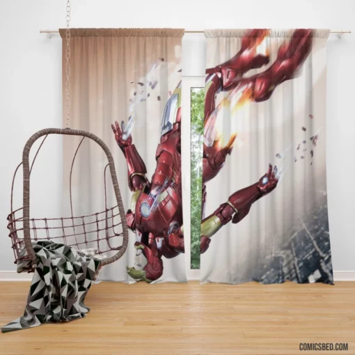 Iron Man Armor-clad Exploits Comic Curtain