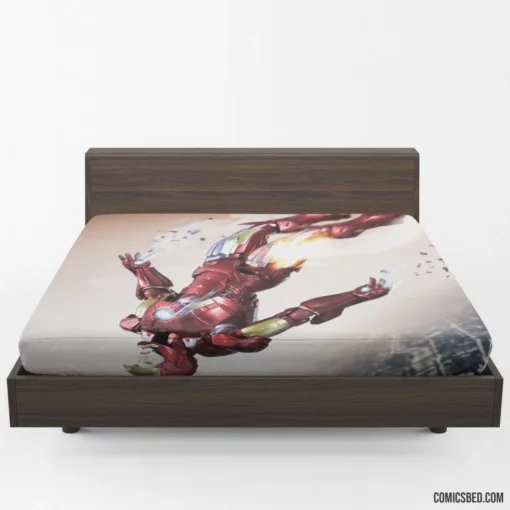 Iron Man Armor-clad Exploits Comic Fitted Sheet