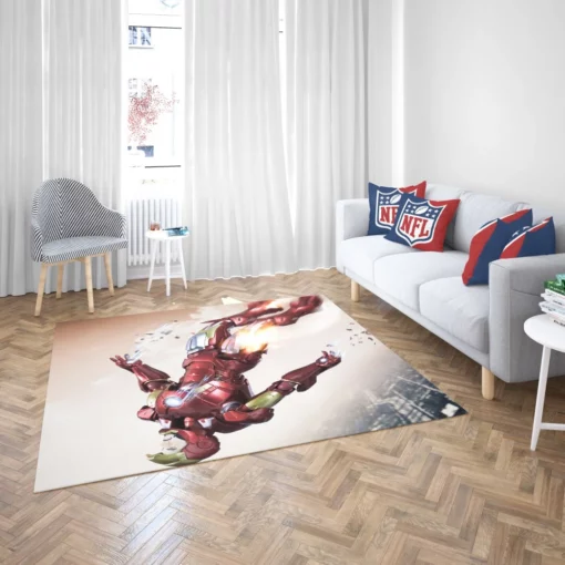 Iron Man Armor-clad Exploits Comic Rug 2