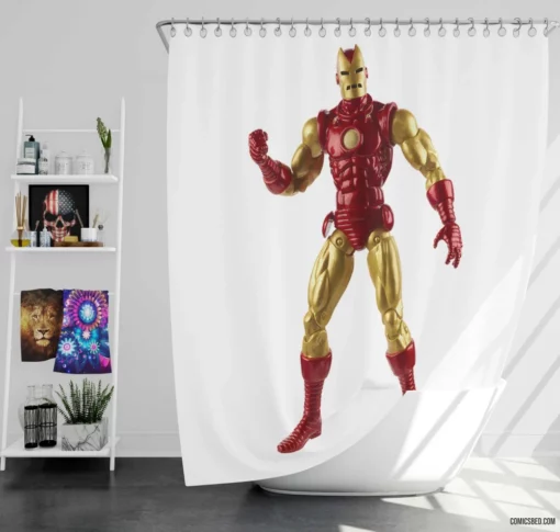 Iron Man Armored Avenger Chronicles Comic Shower Curtain