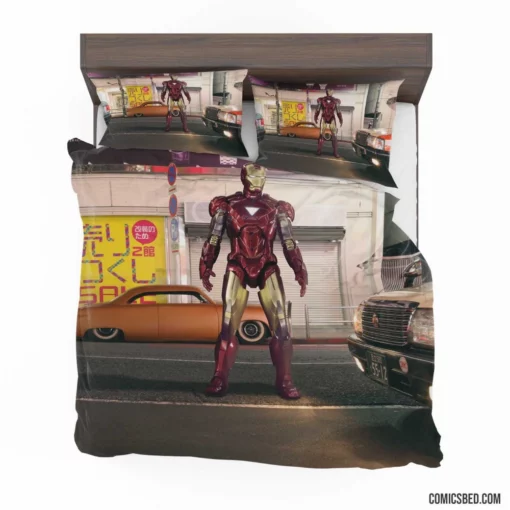 Iron Man Car Marvel Automotive Hero Comic Bedding Set 1