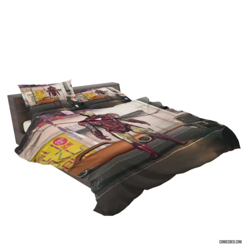 Iron Man Car Marvel Automotive Hero Comic Bedding Set 2