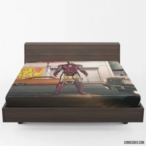 Iron Man Car Marvel Automotive Hero Comic Fitted Sheet