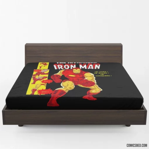 Iron Man Chronicles Marvel Armored Hero Comic Fitted Sheet