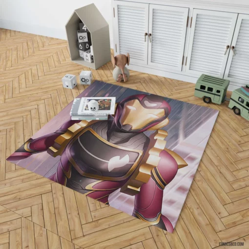 Iron Man Epic Quest Comic Rug 1