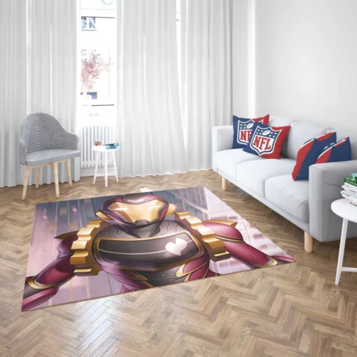 Iron Man Epic Quest Comic Rug 2