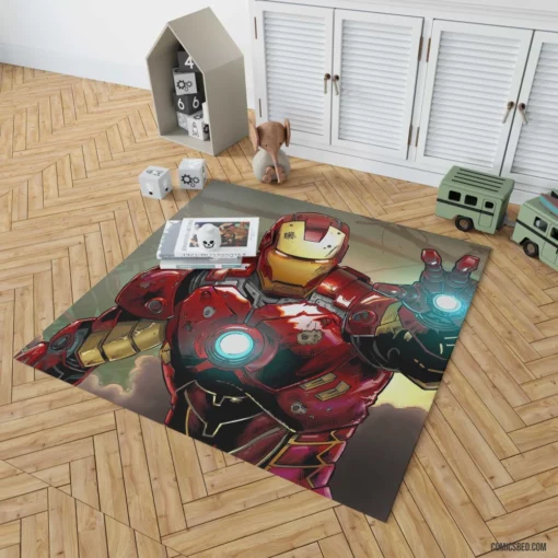 Iron Man Everlasting Legacy Comic Rug 1