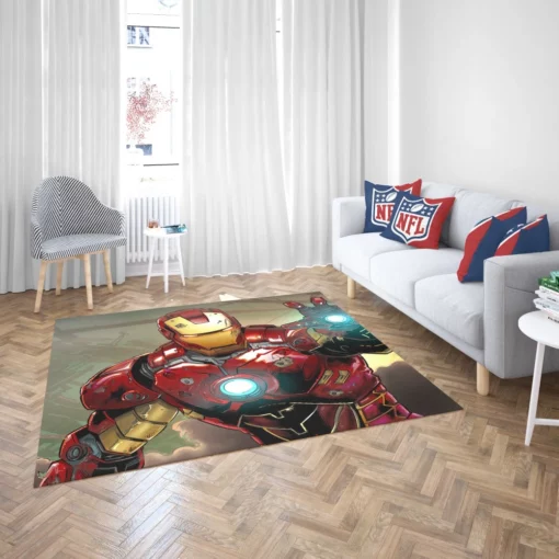 Iron Man Everlasting Legacy Comic Rug 2