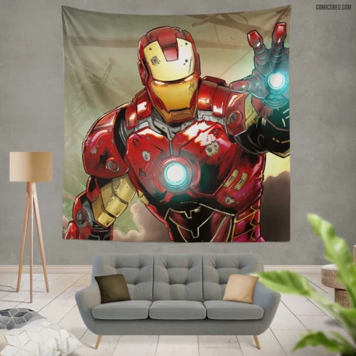 Iron Man Everlasting Legacy Comic Wall Tapestry