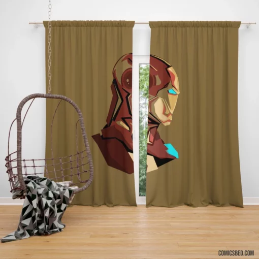 Iron Man Genius Inventor Comic Curtain