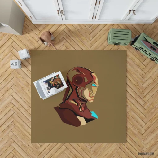 Iron Man Genius Inventor Comic Rug