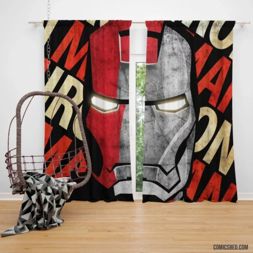 Iron Man High-Tech Exploits Comic Curtain