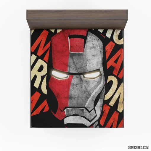 Iron Man High-Tech Exploits Comic Fitted Sheet 1