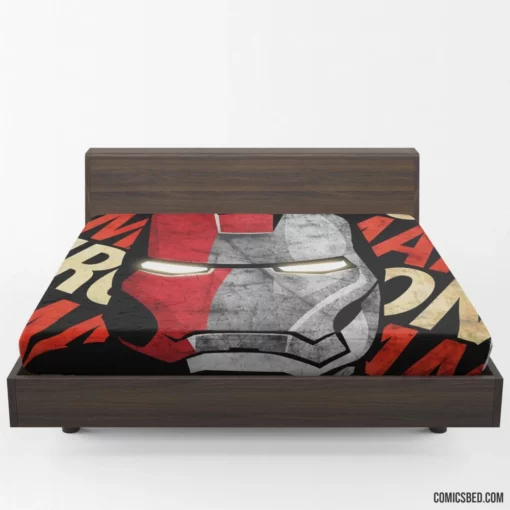 Iron Man High-Tech Exploits Comic Fitted Sheet