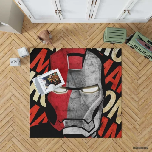 Iron Man High-Tech Exploits Comic Rug