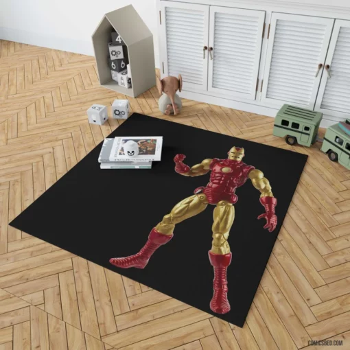 Iron Man High-Tech Heroic Exploits Comic Rug 1