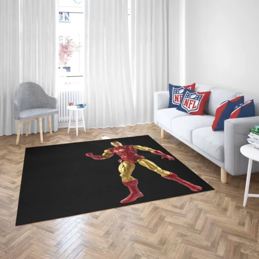 Iron Man High-Tech Heroic Exploits Comic Rug 2