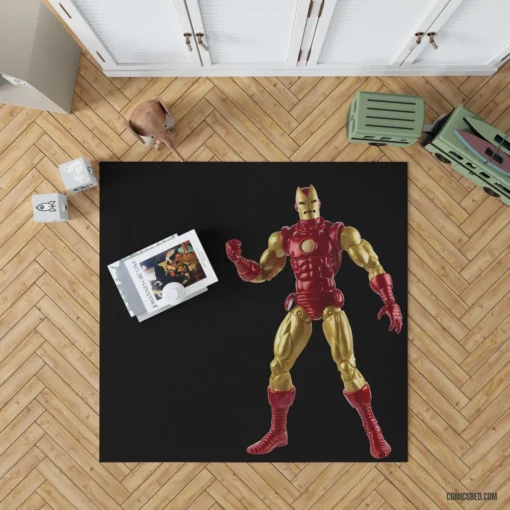 Iron Man High-Tech Heroic Exploits Comic Rug