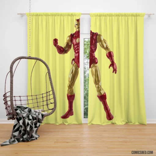 Iron Man High-Tech Heroic Feats Comic Curtain