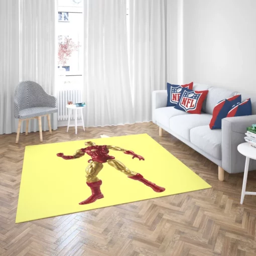 Iron Man High-Tech Heroic Feats Comic Rug 2