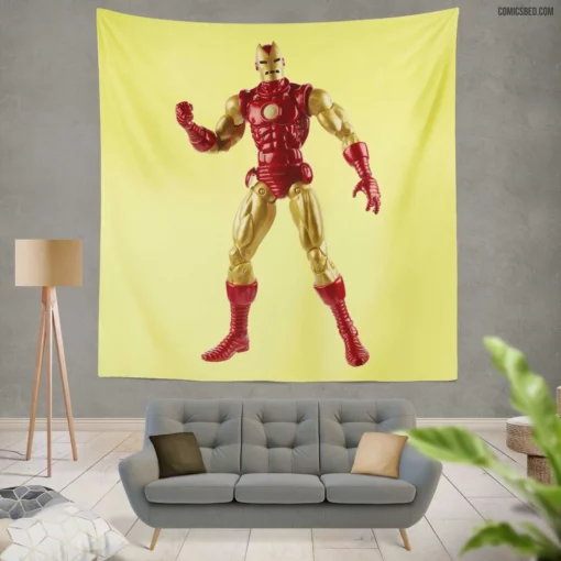 Iron Man High-Tech Heroic Feats Comic Wall Tapestry