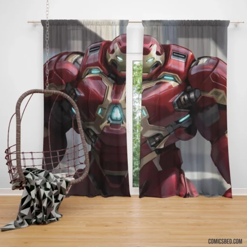 Iron Man Hulkbuster Marvel Hero Comic Curtain