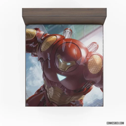 Iron Man Hulkbuster Tech Powerhouse Comic Fitted Sheet 1