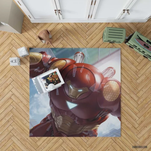 Iron Man Hulkbuster Tech Powerhouse Comic Rug