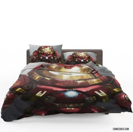 Iron Man Hulkbuster Unleashed Marvel Avenger Comic Bedding Set