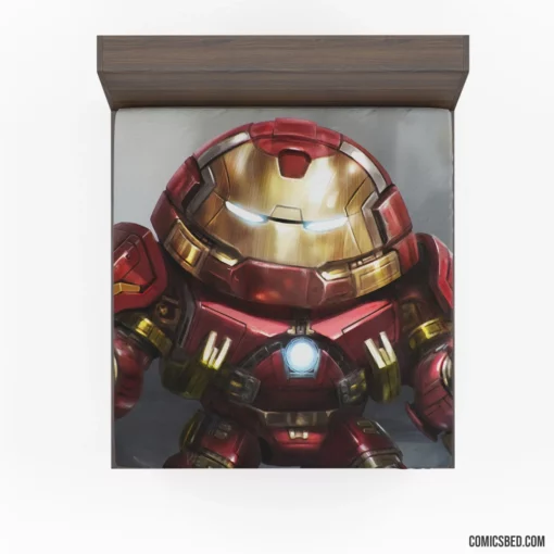 Iron Man Hulkbuster Unleashed Marvel Avenger Comic Fitted Sheet 1