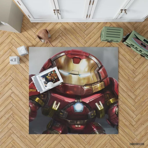 Iron Man Hulkbuster Unleashed Marvel Avenger Comic Rug