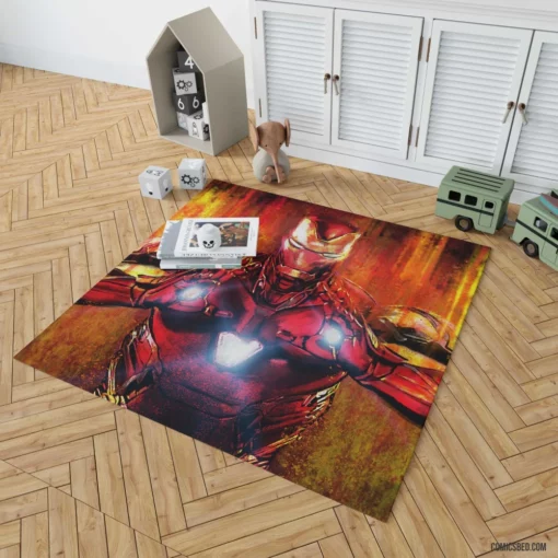 Iron Man Immortal Heritage Comic Rug 1